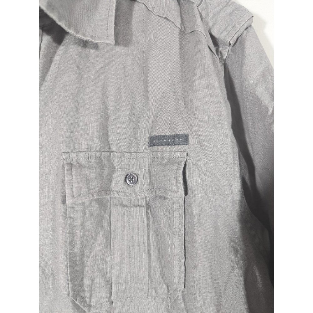 BUNDLE Sean John Linen Cotton Button Down Shirt Men's Size XL - Picture 8 of 9